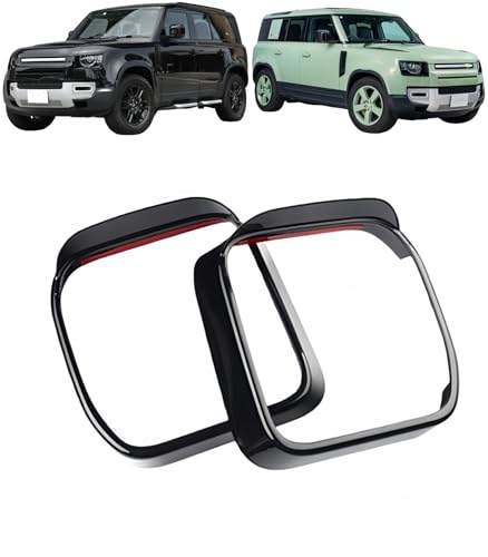 Techlexa �f�B�t�F���_�[ 90 110 �ɓK�� 2020�N~2025�N �T�C�h�~���[�t���[���J�o�[ �T�C�h�~���[�o�C�U�[ �o�b�N�~���[�J�o�[ �J���� 2�Z�b�g �O�� �J�X�^�� �A�N�Z�T���[ For Defender ��p�݌v (�O���X�u���b�N) 