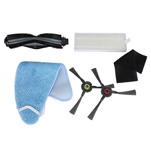 Kit Accessori Spazzatrice Accessori Spazzatrice Spazzola Principale Set Filtri Spazzola Laterale Mop Lavabile con Schermo Filtrante per Spazzola Laterale con Spazzola Rotante