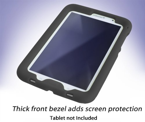 Bobj Rugged Case For Samsung Galaxy Note 8 Tablet, Models Gt-N5100, Gt-N5110, Gt-N5120 - Bobjgear Custom Fit - Patented Venting - Sound Amplification - Bobjbounces Kid Friendly (Bold Black) #TOP3