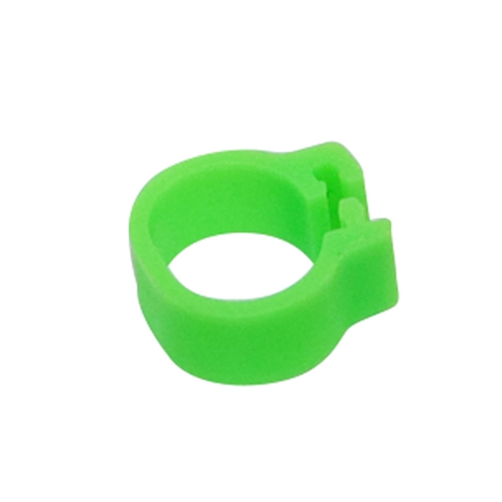 Poultry Leg Bands for Birds, 200pcs, Inner Diameter 8mm, Foot Clip Rings for Pigeon Chicks Duck Parrot Identification Supplies(Green)