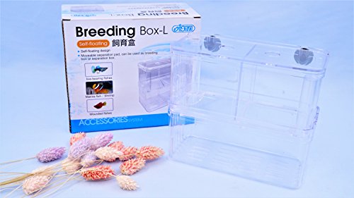 ISTA Aquarium Fish Breeding Breeder Baby Newborn Net Trap Box Double Layers