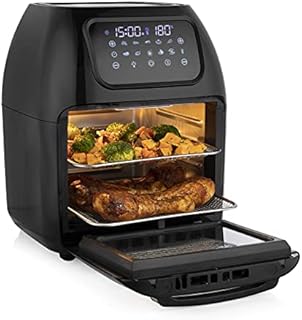 Tristar FR-6964BS Air Fryer Oven XXL, 10 L, 1800 W, Digital Display, 10 Presets, Frying Basket, 2 Grill Racks
