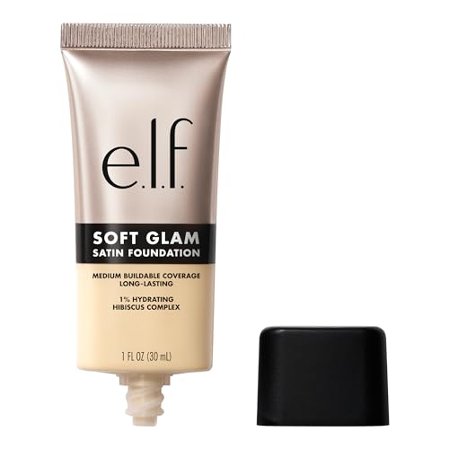 Image of e.l.f. Soft Glam Cream Foundation, Medium Coverage, Long-Lasting & Buildable Foundation For A Smooth, Satin Finish, Vegan & Cruelty-Free, 15 Fair Warm