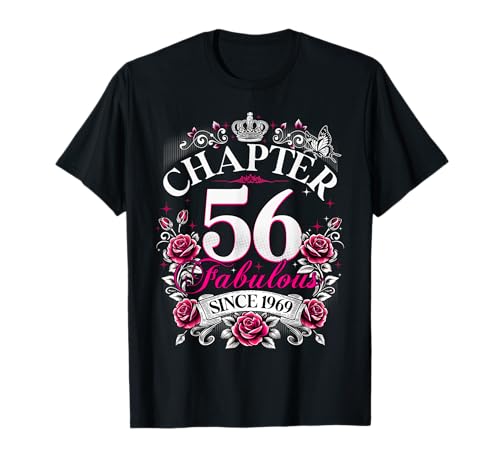 Womens Chapter 56 Fabulous Since 1969 56th Birthday Design T-Shirt