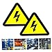 DECORNIJIA 50pcs High Voltage Electrical Warning Stickers Adhesive Warning Labels for Electrical Panels Industrial Use and Safety Signage