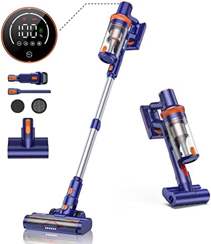 BuTure VC40 Cordless Vacuum Cleaner-33Kpa 400W with Brushless Motor, Blue