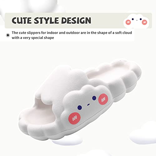 EVA Cloud Sandals and Slippers for Women and Men Indoor & Outdoor Thick Platform Summer Beach Non-Slip Quick Drying Shower Slides Bathroom Massage Friendly Casual Slippers2