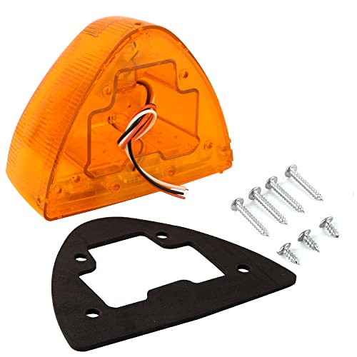 2x Amber LED Turn Signal Marker Lights for Peterbilt 357 359 365 378 379