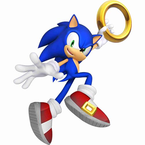 Sonic Cartoon Wall Sticker for Kids Bedroom | Self Adhesive Vinyl...