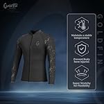 GoldFin Mens Wetsuit Top, 3mm Wetsuits Men Neoprene Jacket Long Sleeve Wet Suits for Water Sports Diving Surfing Kayaking Swimming - Image 4