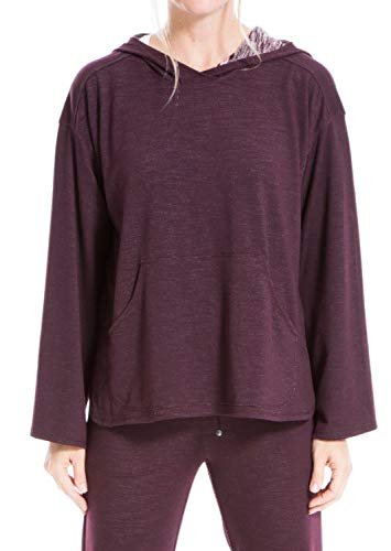 Max Studio Women's Long Bubble Sleeve Pullover, Wine, Medium #TOP14