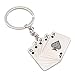 Produktbild Centurrie Unisex Mini-Spielkarten Pik-Anhänger Schlüsselanhänger Metal Games Schlüsselanhänger Autoschlüsselhalter-Dekor