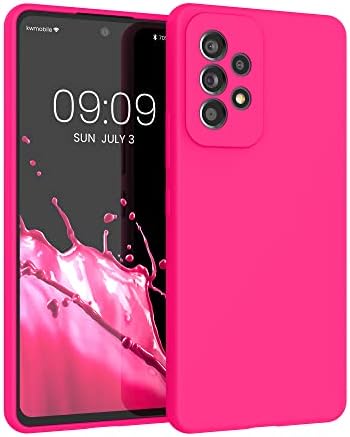 kwmobile TPU Silicone Case Compatible with Samsung Galaxy A53 5G - Case Slim Phone Cover with Soft Finish - Radiant Yellow