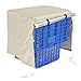NUMNBE Dog Crate Cover Oxford Cloth 63x48x50cm Universal Kennel Protection Cover, Dust and Weatherproof - Reduces Anxiety, Scratch, Suitable for All Seasons