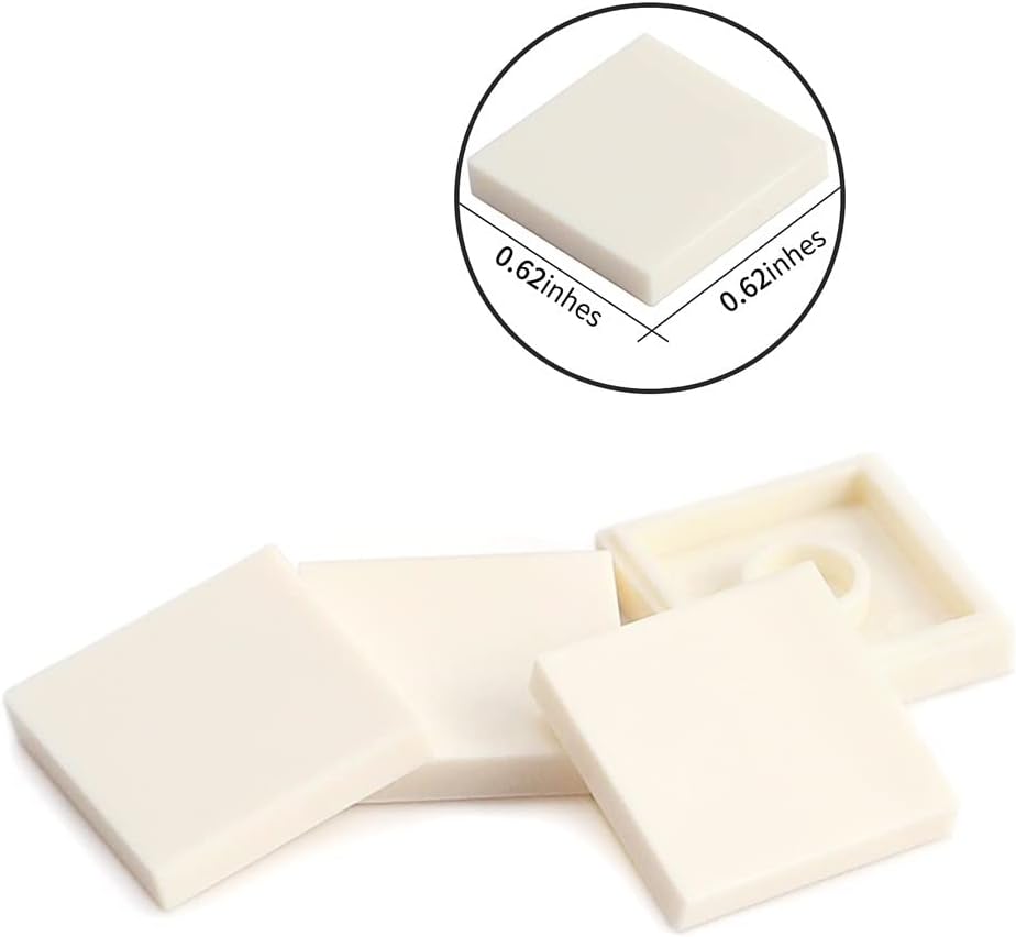White 2×2 Tiles ×500 Flat Bricks MOC Parts and Pieces image 2
