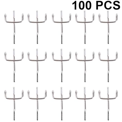 Crochets Argentés pour Panneau Perforé : Élégance et Robustesse 10 Cm - 8