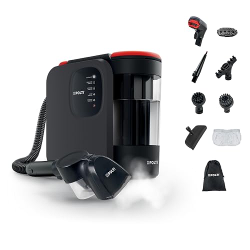 Polti StainOver Pet SC50, Lavatappeti a Vapore 4 in 1 per Rimuovere le Macchie, con Funzione Vaporetto, Spazzola con Serbatoio per i Peli degli Animali, 10 accessori inclusi, Grigio