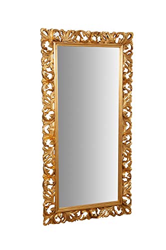 Specchio Da Parete Grande A Foglia Di Ginkgo, 93x48 Cm, Decorazione Moderna Per Soggiorno E Camera Da Letto, Colore Oro