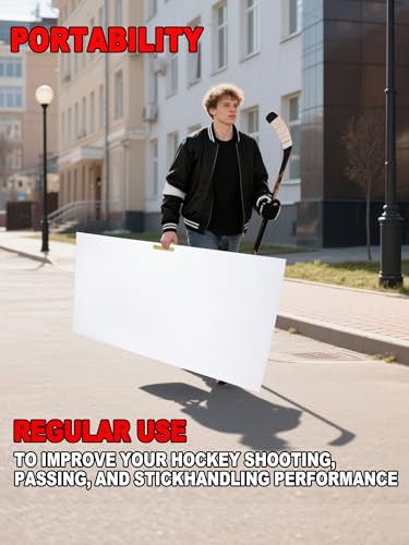 image for kasifei Professional Hockey Shooting Pad with Puck Rebounder - 60