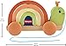 Fisher-Price Wood Toddler Toy Pull-Along Stacking Snail, Tiny Garden 6-Piece Wooden Activity for Motor Skill Development Kids Ages 18+ Months (Amazon Exclusive)