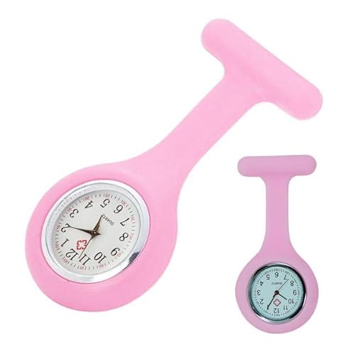 Relogio De Lapela Funcional Rosa Bebê Enfermagem Veterinária