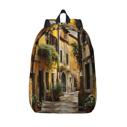 Sac à dos décontracté pour adulte imprimé italien sac de jour polyvalent mode féminine