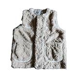 Women Winter Slim Short Elegant Casual Thick Warm Single-Breasted Business Vest khaki S