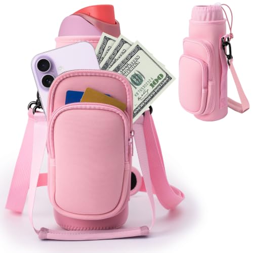 Water Bottle Holder Carrier Bag Fits Stanley IceFlow Owala 16/24/32/40oz