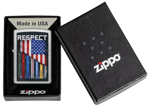 Encendedor Zippo Buck Wear Diseño Street Chrome miniatura 6