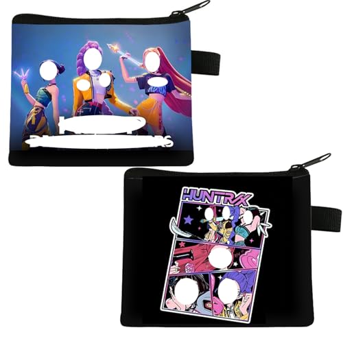 ROKZELT 2 Piezas KPop Demonn Hunters, Bolso Monedero/Billetero/Tarjetero, con...