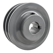 2AK41-1 Double Groove V Belt Pulley 1 inch bore 3.95" OD,V Belt Sheaves Cast Iron for A AX 3L 4L V-Belts,2AK411 Pulley