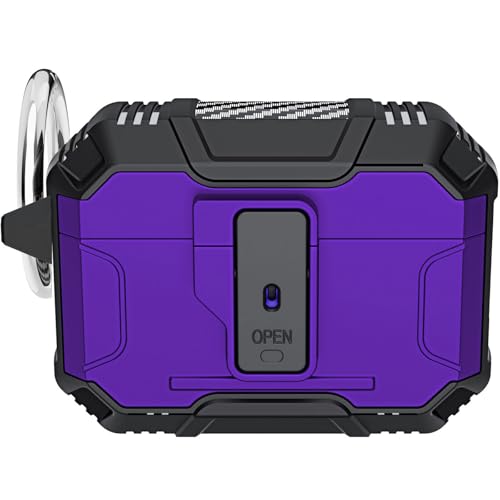 Carcasa para Airpods Pro 2019 púrpura rígida de silicona para tus viajes
