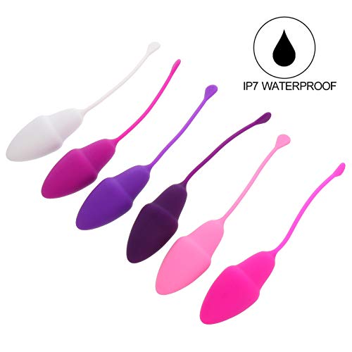 ExCEART 6 peças de exercício Kegel Pesos Bolas de Kegel pós-parto Reabilitação muscular Bola de enco