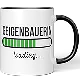 JUNIWORDS Tasse, Geigenbauerin loading, Schwarz (6197690)