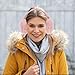 BESPORTBLE Fashionable Foldable Thick Warm Ear Warmer for Women Plush Earmuff Ear Cover in Pink Comfortable Cold Weather Protection for Outdoor Winter Use