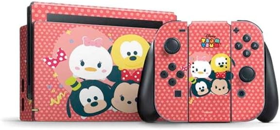 Skinit Decal Gaming Skin Compatible with Nintendo Switch Bundle - Officially Licensed Disney Tsum Tsum Disney Friends Design