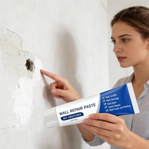 Wall Repair Putty Kit, Drywall Mending Solution, Easy Apply Paste For Holes And Cracks, Sturdy Fast Dry Wall Repair, Home DIY Maintenance Set, Drywall Kit Apartment Ceiling Door - 3