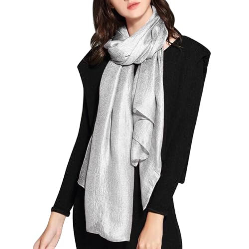 ANKOMINA Women Soft Large Long Scarf Lightweight Cotton Linen Beach Shawl Wraps Silky Pashmina Wedding Bridal Scarves3