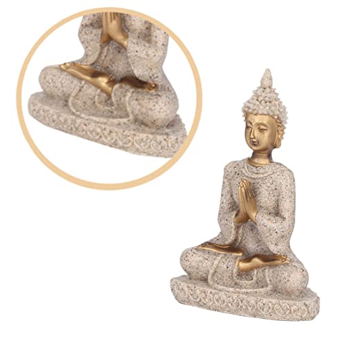 Estatua Buddha meditación 3 pulgadas decorativa yoga miniatura 4