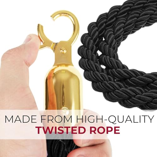 Corde en jute robuste 2,1m pour filet de sécurité et barrière de guidage
