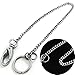 Produktbild N/ A Langer Metall Brieftasche Gürtel Kette Schlüsselring Silberring Clip Schlüsselring