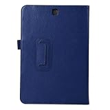 Zrengp Ultra Slim Folio Stand Lightweight Leather Case Cover for Samsung Galaxy Tab A 9.7 T550 T555 P550 P555(2015 Release) SM-T550 SM-T555C SM-P550 SM-P555C 9.7' (Li-Dark Blue)