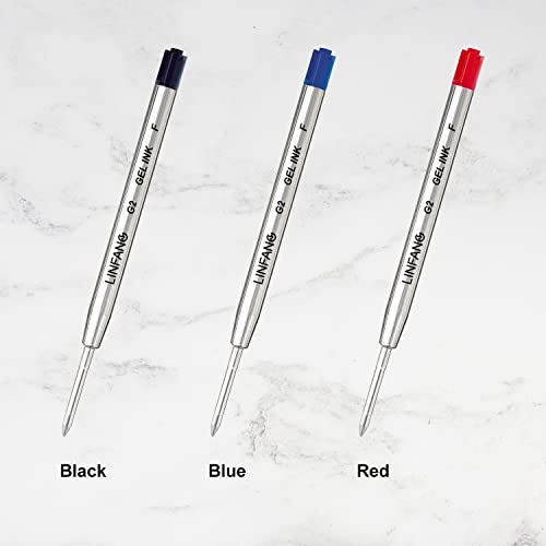 Linfanc LF7033 Black Gel Ink Pen Refills Ballpoint Black thumb #4
