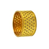 Anillo dedal para acolchado: ideal para coser y reparar velas, lonas, cuero y materiales similares.