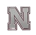 University of Nebraska METAL Auto Emblem with Red Trim (Iron N)