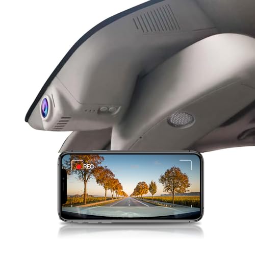 Fitcamx 4K Dash Cam Suitable for Benz GL 2013-2016 & ML 2012-2015 (HD2-6008), Integrated OEM Look, 2160P UHD Video, Built-in WiFi & APP, Loop Recording, G-Sensor, Night Vision, Easy to Set, 64GB Card