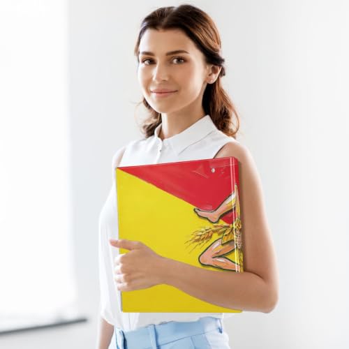 Classeur à anneaux en D 3,8 cm Peystean à couverture rigide et bloc-notes - 6