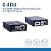 E-SDS 4K HDMI Extender, HDMI over Single CAT5E/6/7 Cable up to 230ft (1080P) 130ft(4K) Supports 4K 60Hz, 3D, 1080P, HDCP2.2/1.4,Bi-directional IR Remote CV0013
