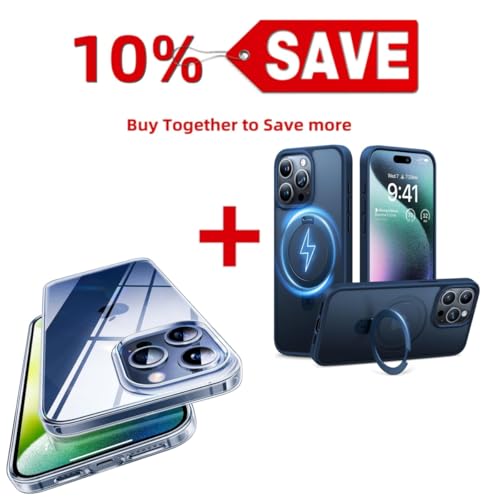 TORRAS Crystal Clear for iPhone 15 Pro Case — Buy Together to Save 10% - image 1