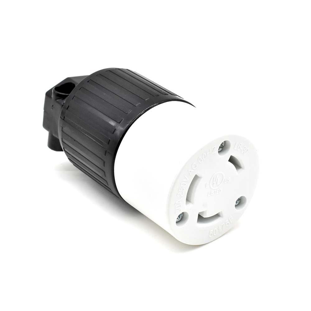 Superior Electric YGA017F Twist Lock Electrical Receptacle 3 Wire, 30 Amps, 250V, Nema L6-30R, Black